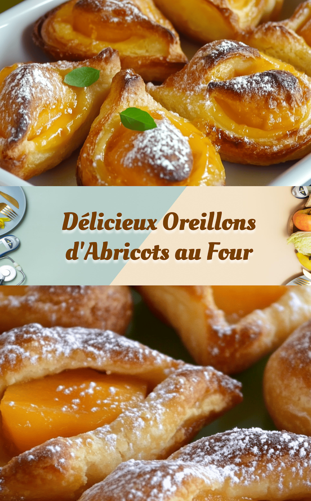 Délicieux Oreillons d'Abricots au Four