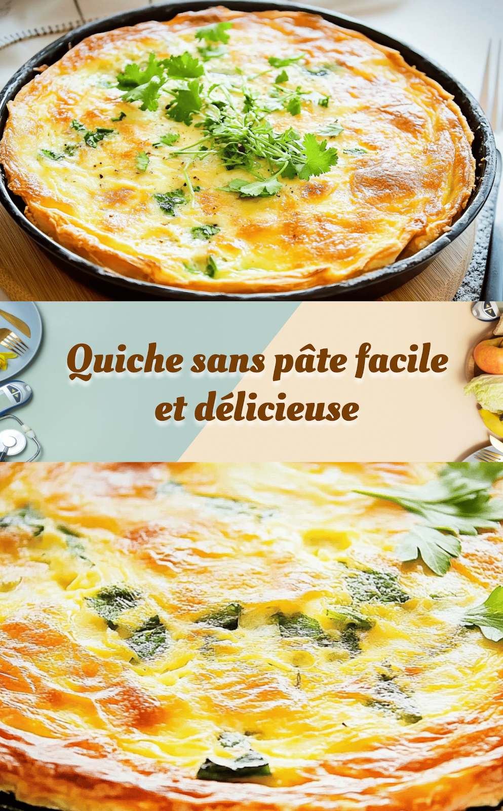 Quiche sans pâte facile et délicieuse
