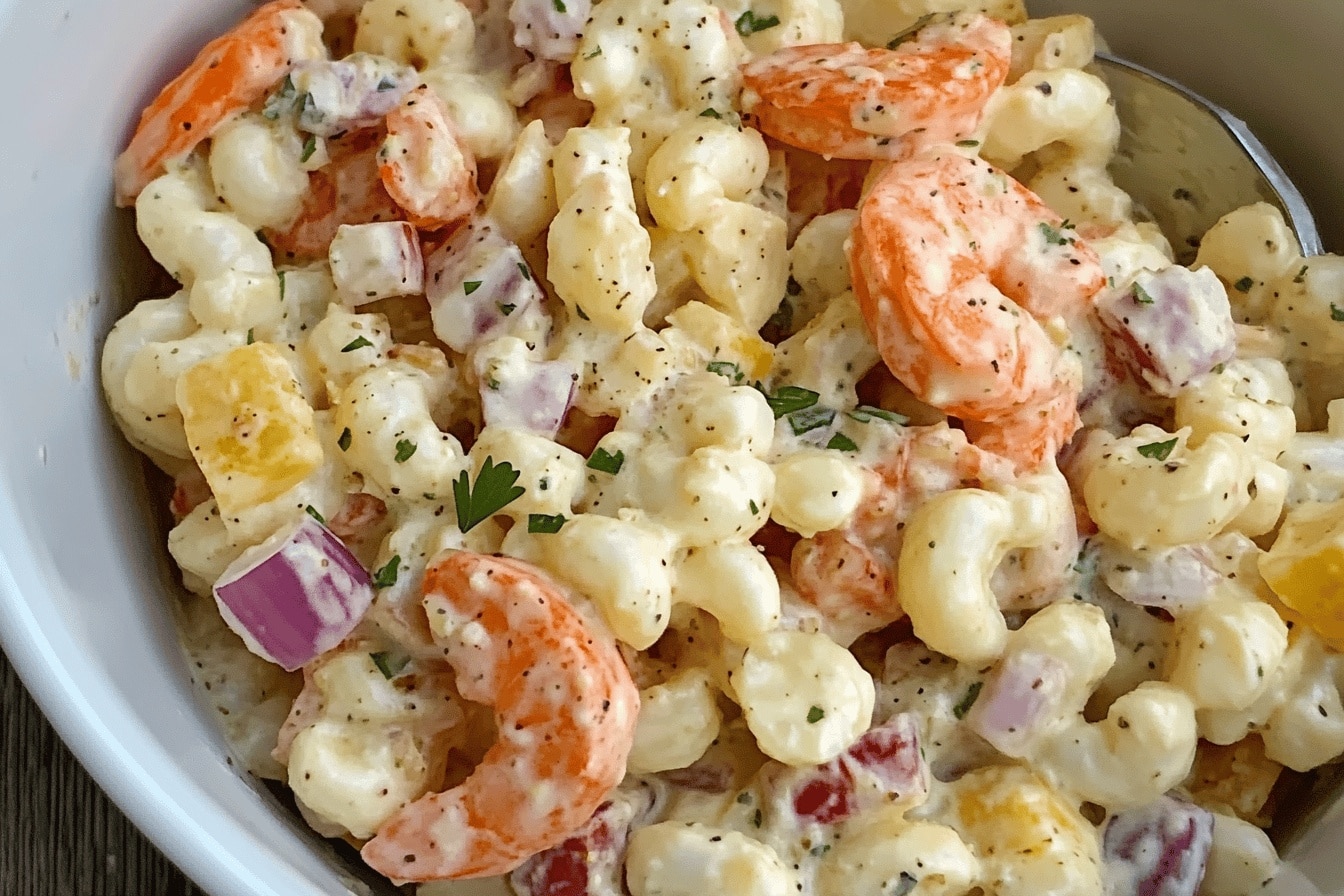 La meilleure salade de pâtes crevettes César tendance