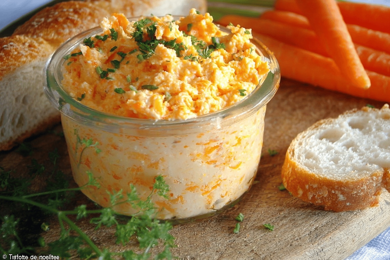 Les rillettes de carottes au fromage frais !
