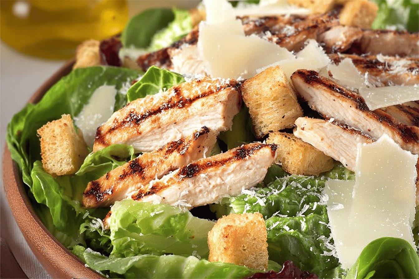 Salade Caesar au poulet grillé

