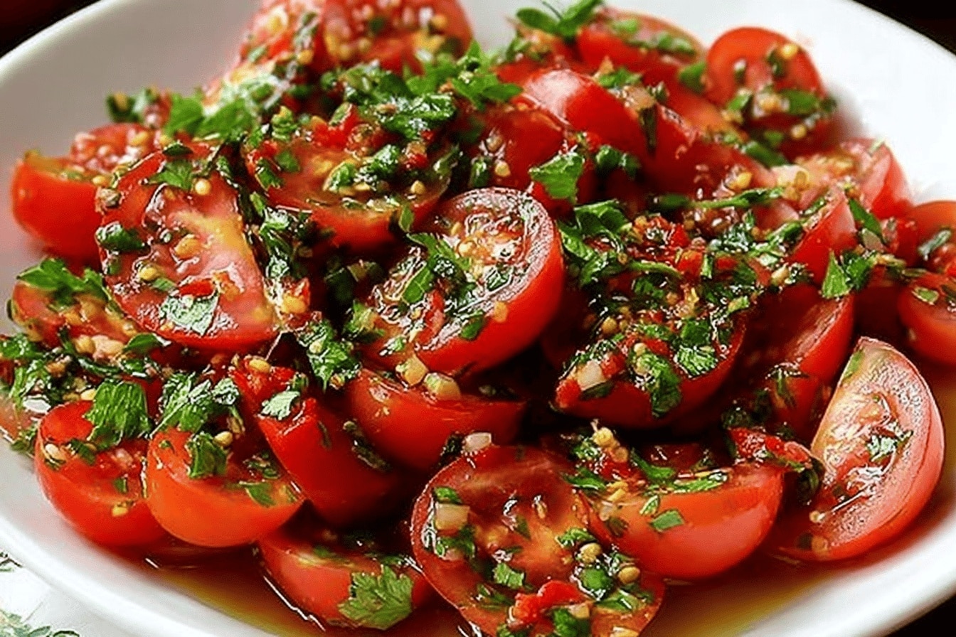 Salade Tomates Libanaise