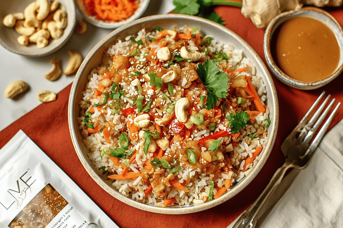 Salade de riz thaï