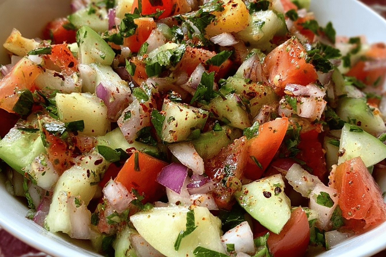 Salade marocaine fraiche et savoureuse