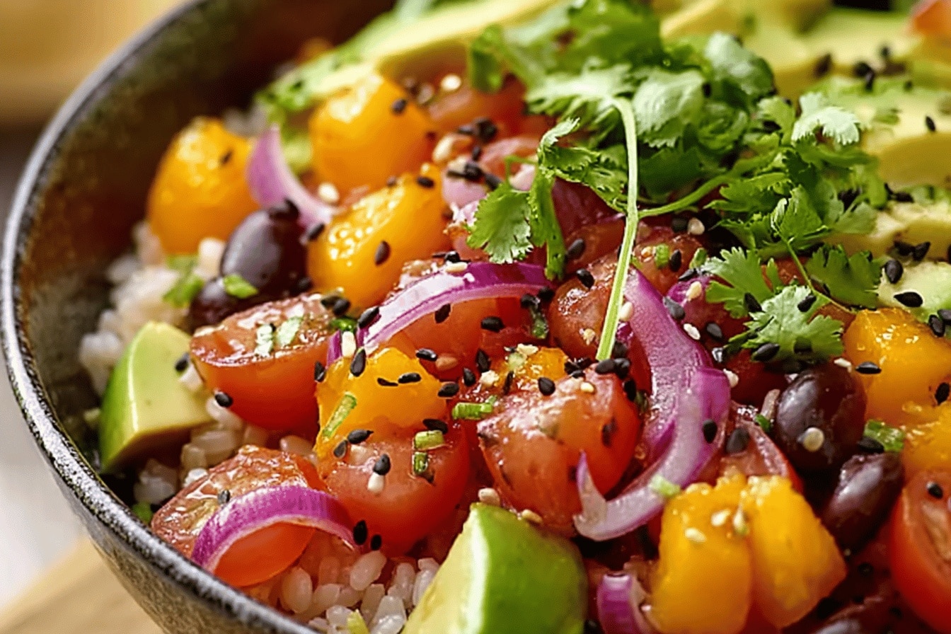 salade Mexicaine Colorée et Savoureuse 
