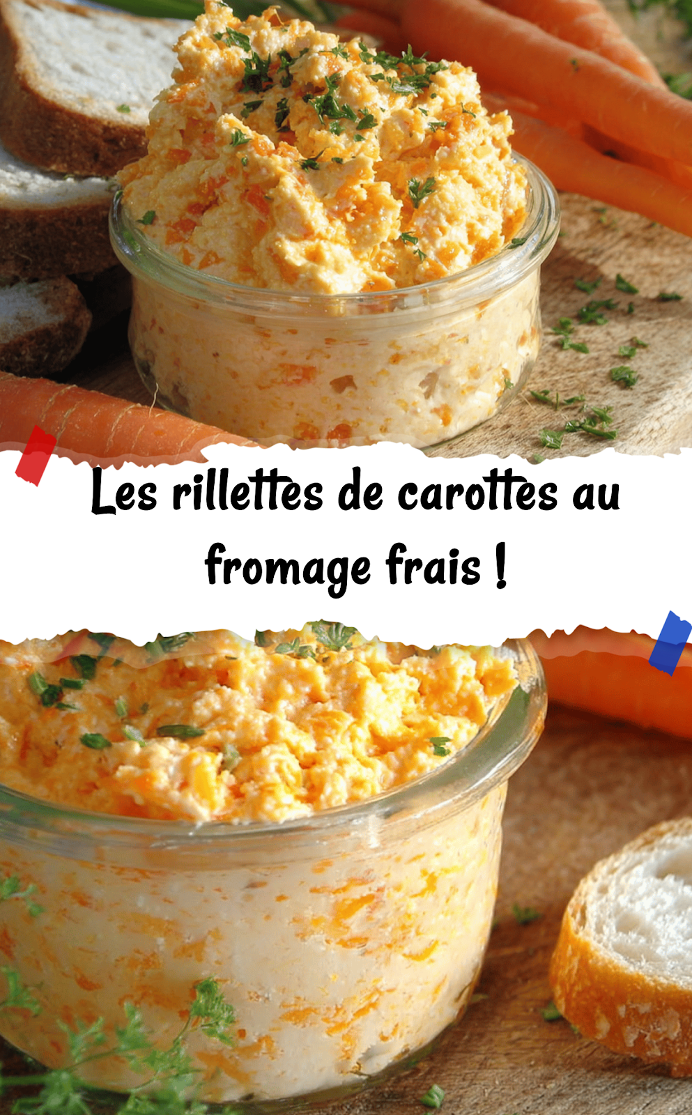 Les rillettes de carottes au fromage frais !