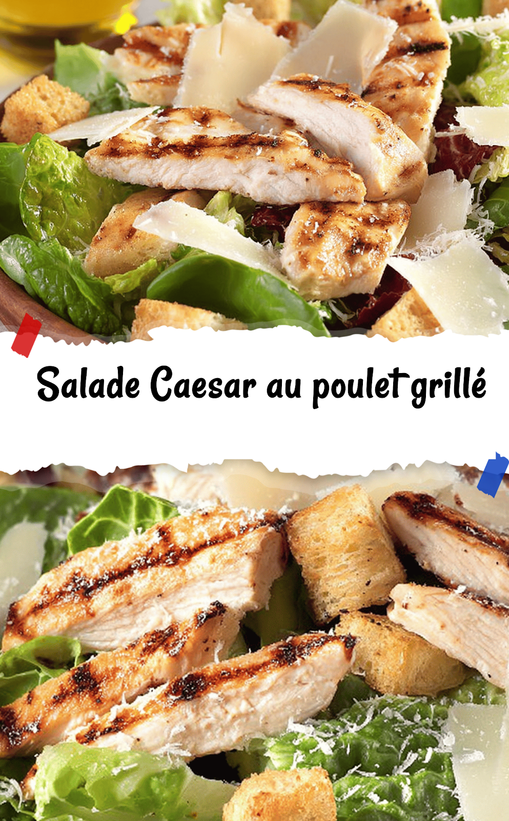 Salade Caesar au poulet grillé
