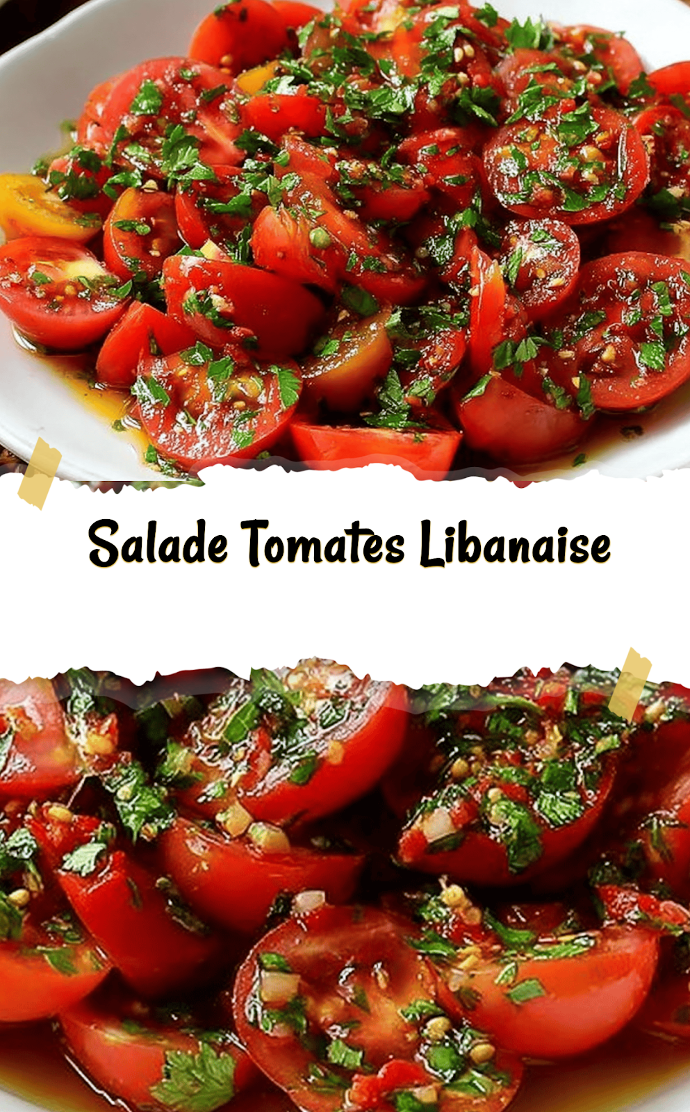 Salade Tomates Libanaise
