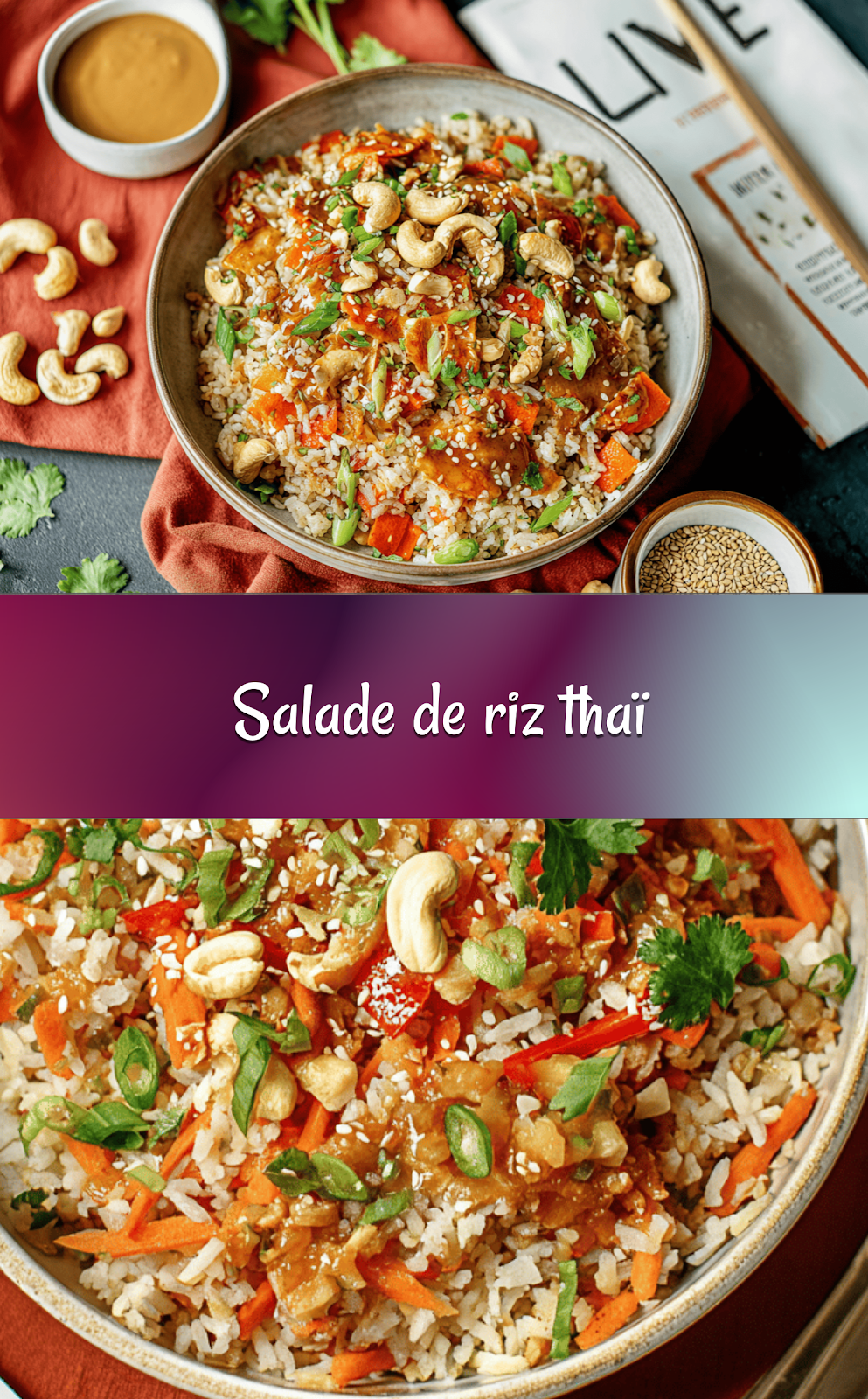 Salade de riz thaï