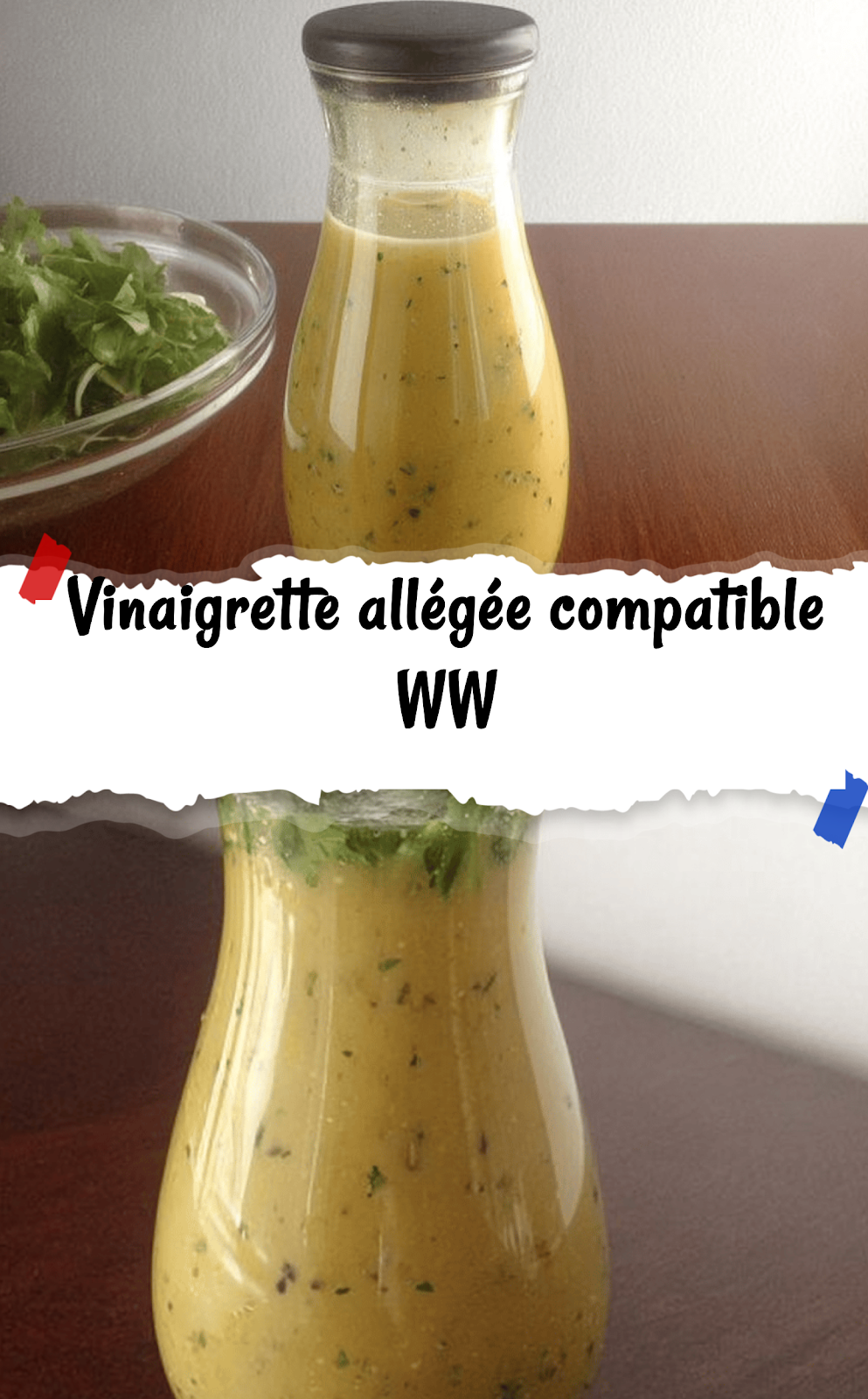Vinaigrette allégée compatible WW
