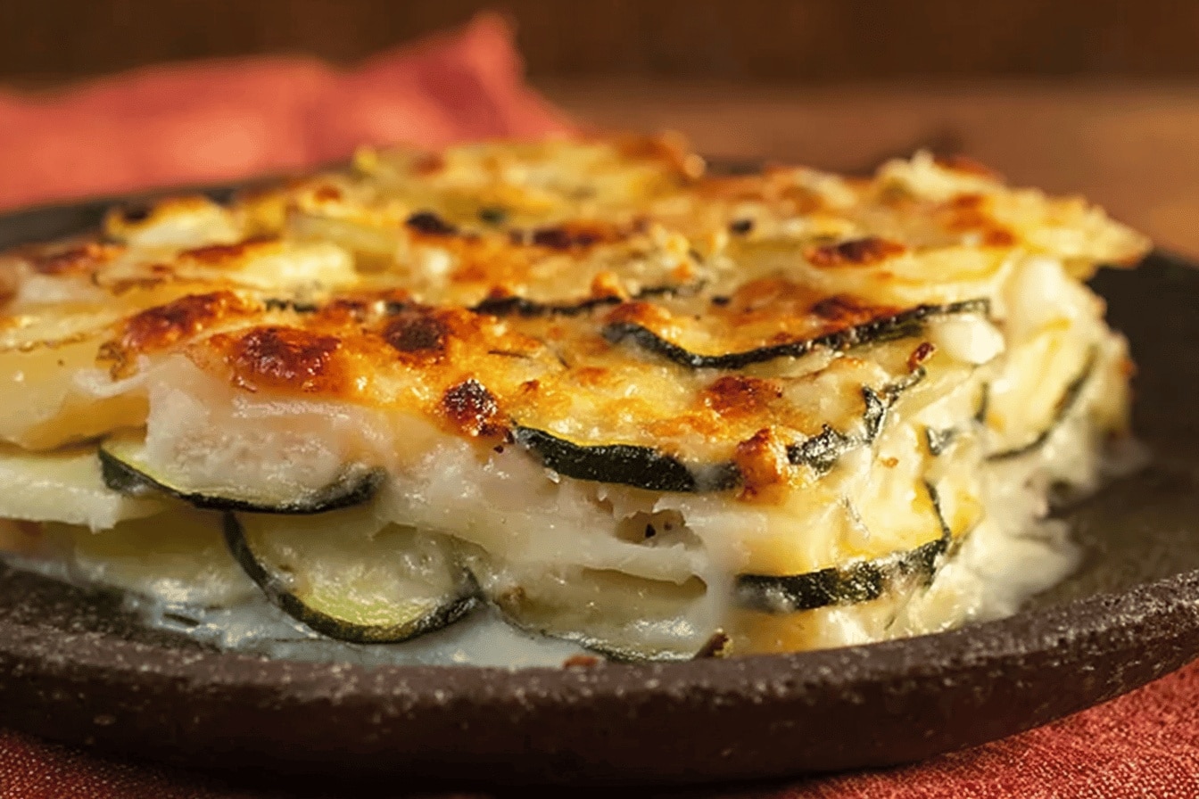 Gratin de courgettes et pommes de terre : La parmigiana facile et délicieuse d’été