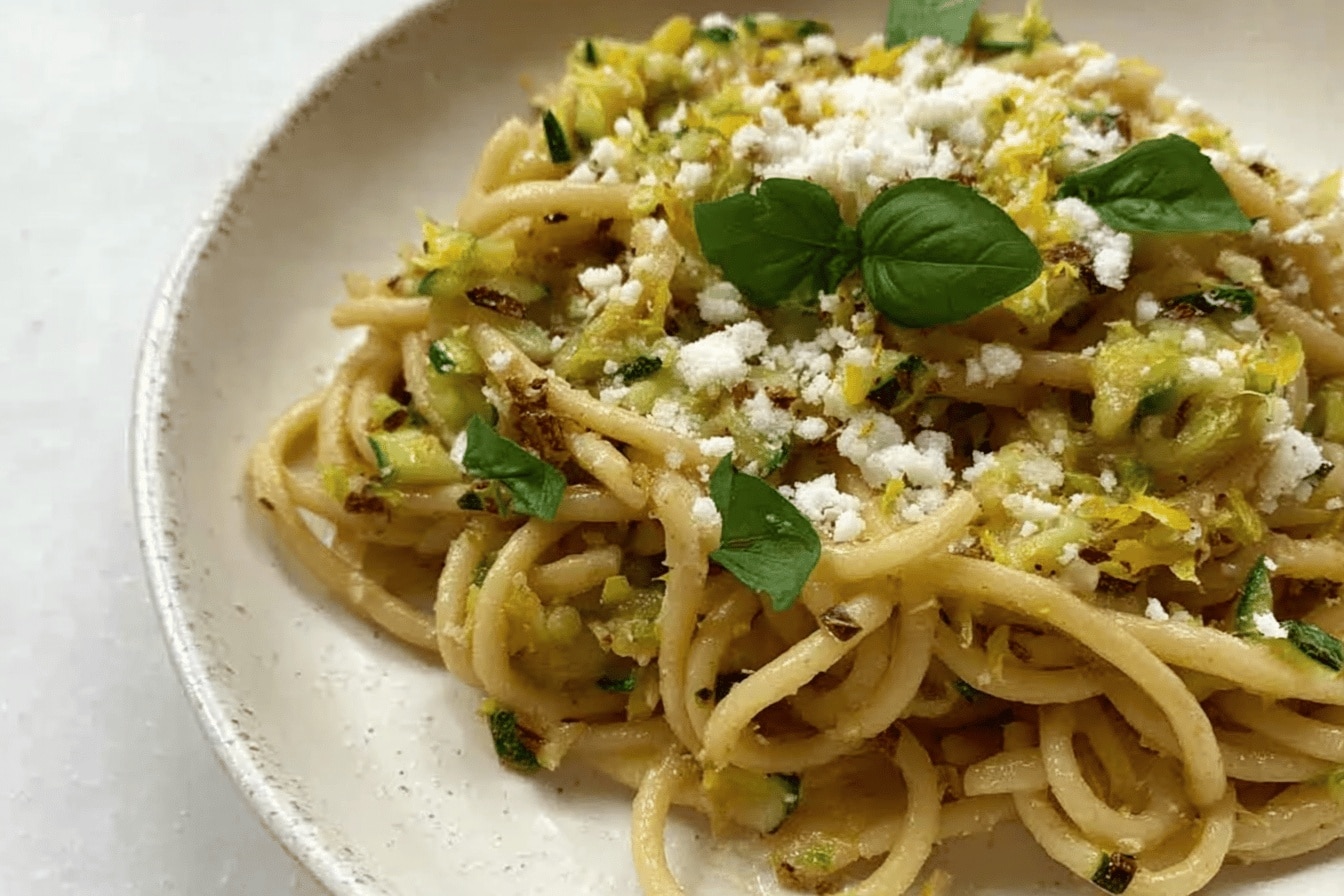 Pâtes aux courgettes grillées : recette facile et délicieuse parfaite pour l’été
