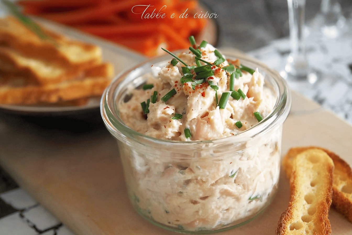 Rillettes de saumon fumé au Boursin échalote et ciboulette