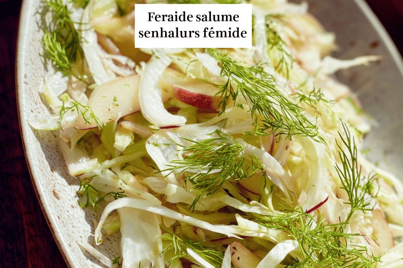 Salade croquante fenouil pomme : fraîcheur estivale parfaite