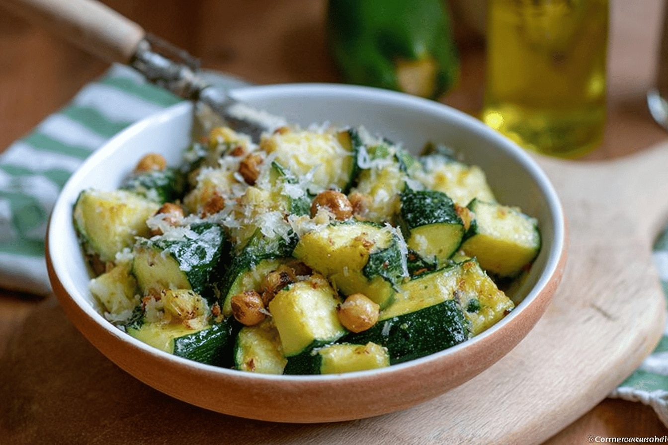 Courgettes à l’ail parmesan : la recette facile et gourmande