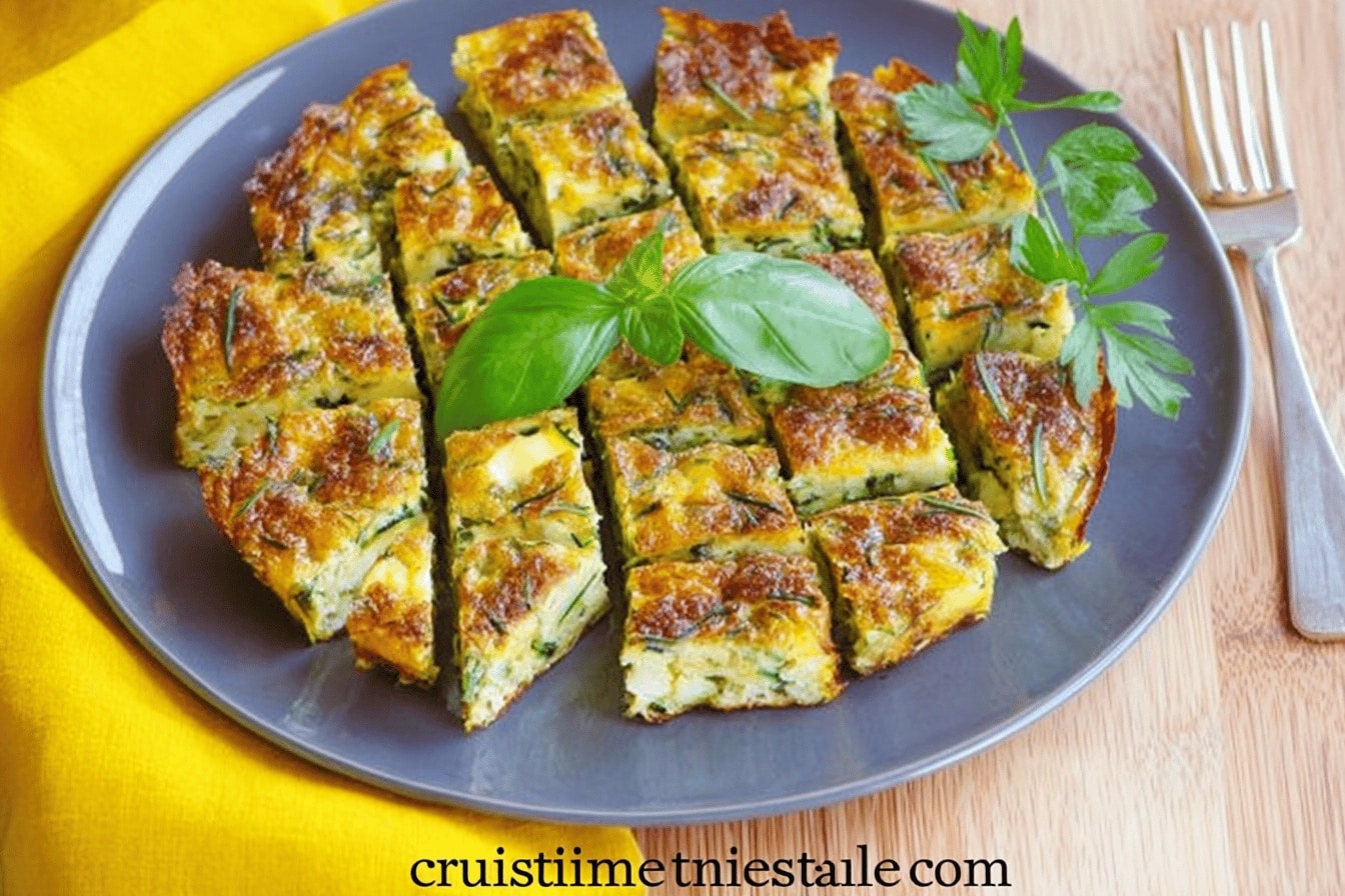 Frittata courgette ail persil : recette facile et délicieuse estivale