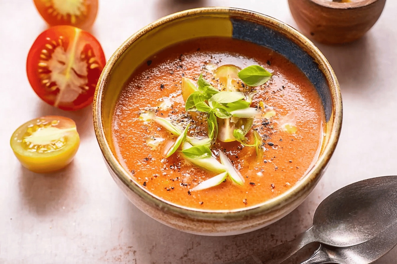 Soupe froide de l’été : Le Gaspacho parfait estivale