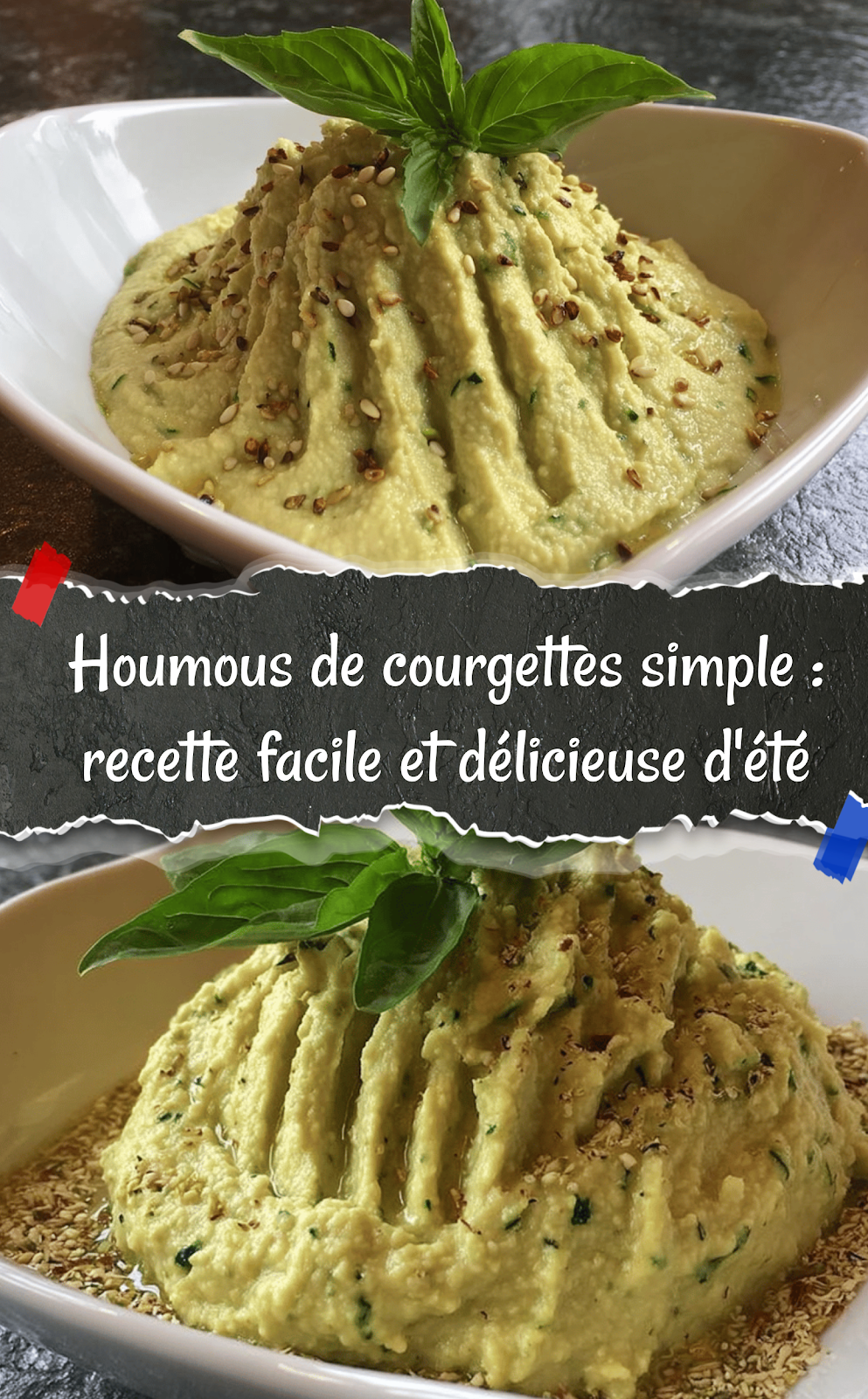 Houmous de courgettes simple : recette facile et délicieuse d'été