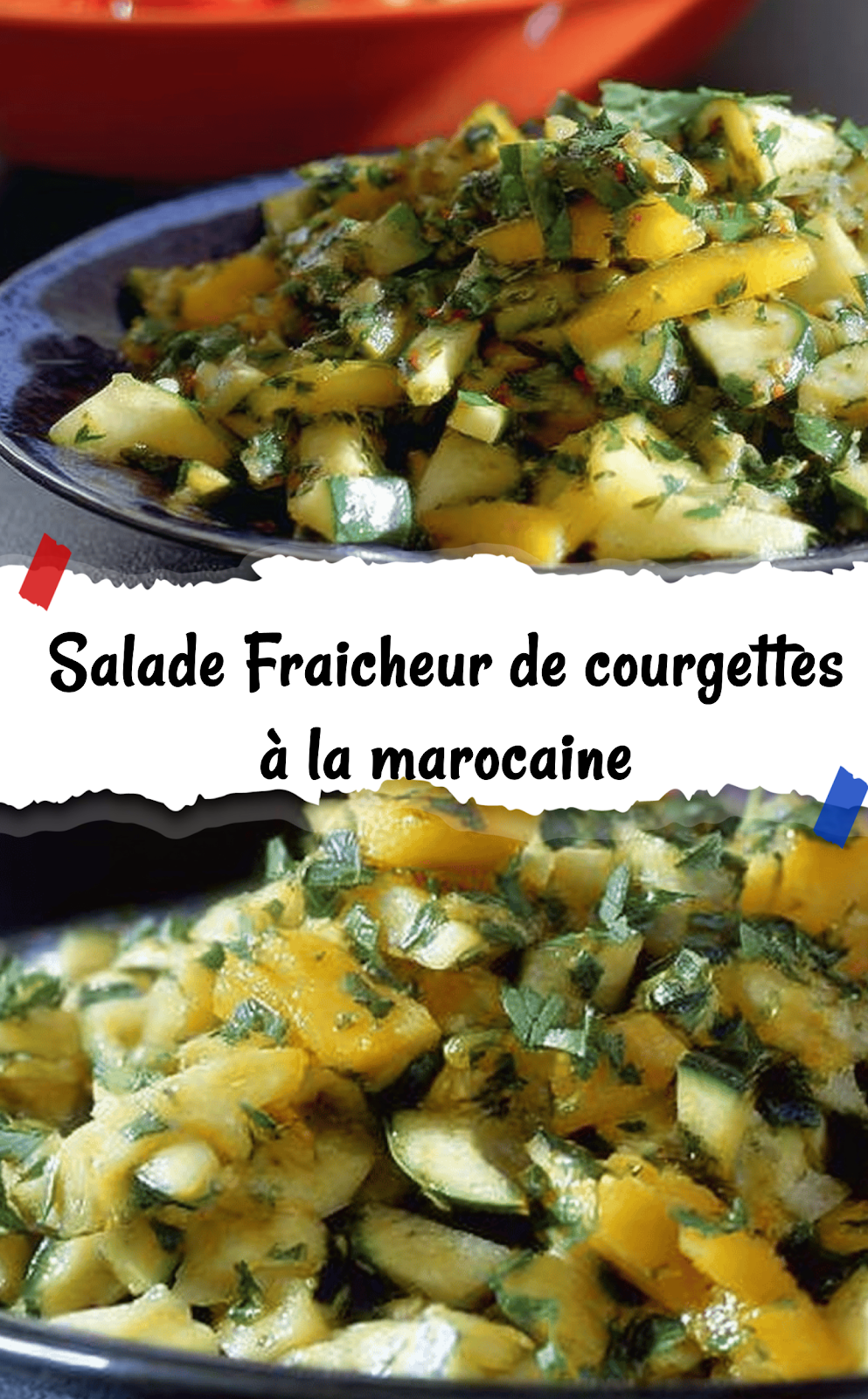 Salade Fraicheur de courgettes à la marocaine 