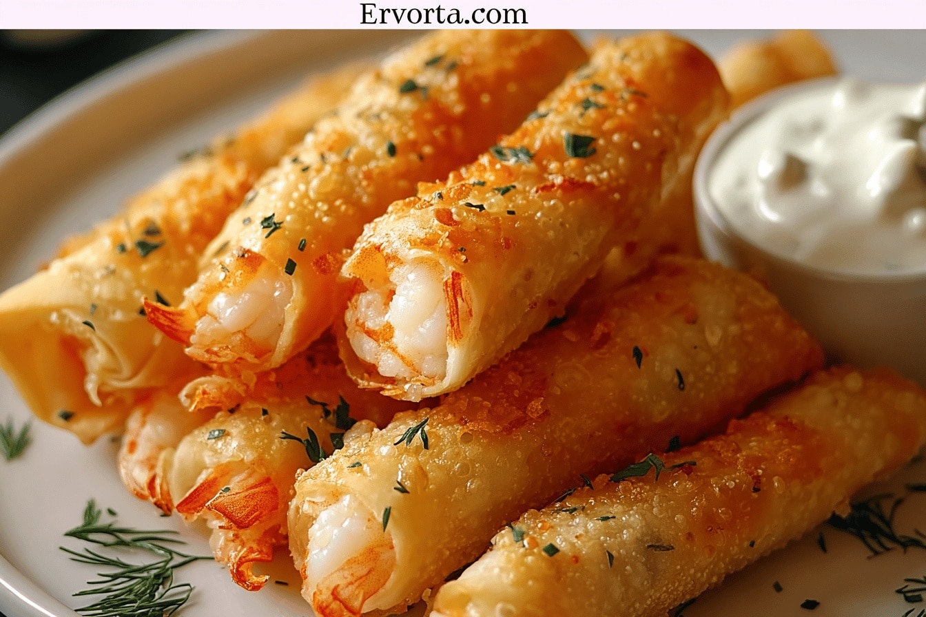 Cigares croustillants aux crevettes et à l’ail – Recette facile et irrésistible