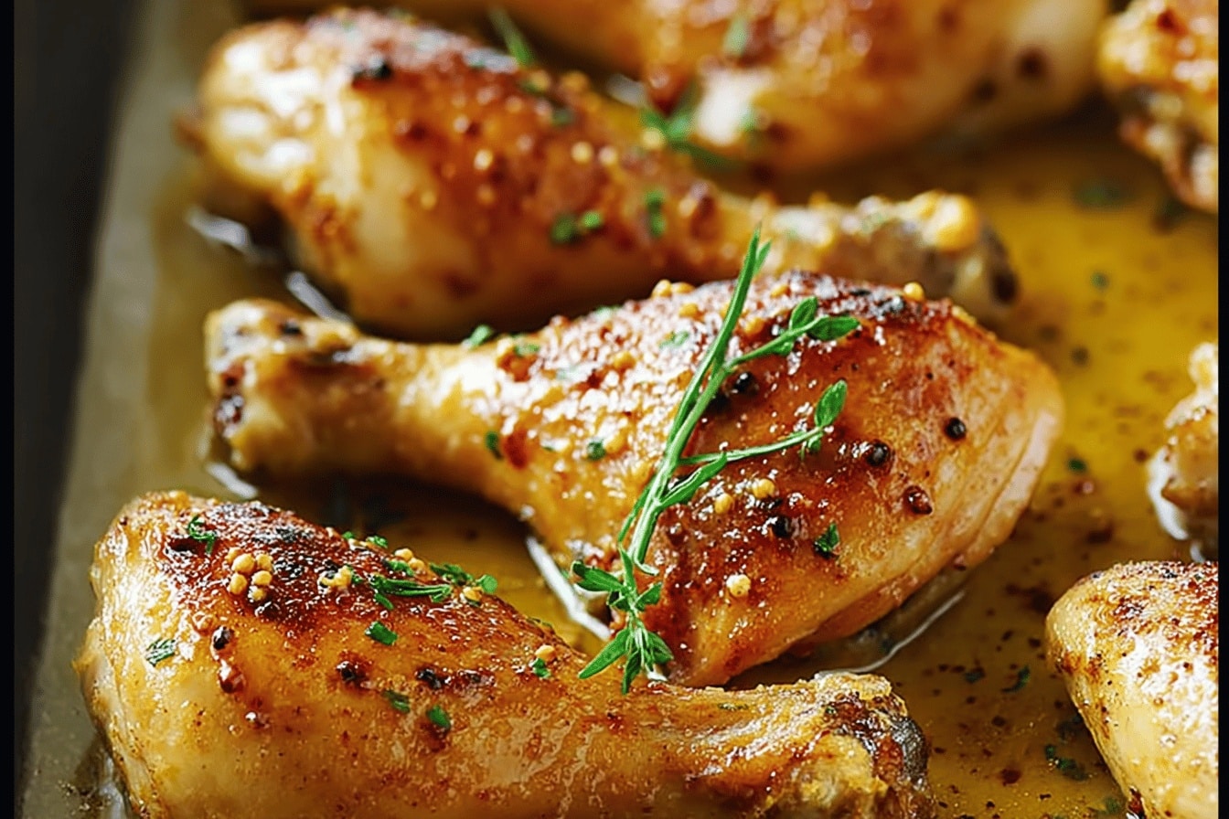 Cuisses de Poulet au Miel et à la Moutarde – Recette Facile, Rapide et Gourmande