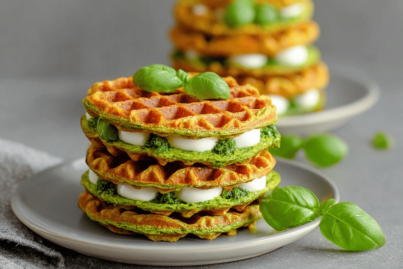 Gaufres de Légumes à la Mozzarella : Recette Facile, Saine et Inratable pour l’Apéro