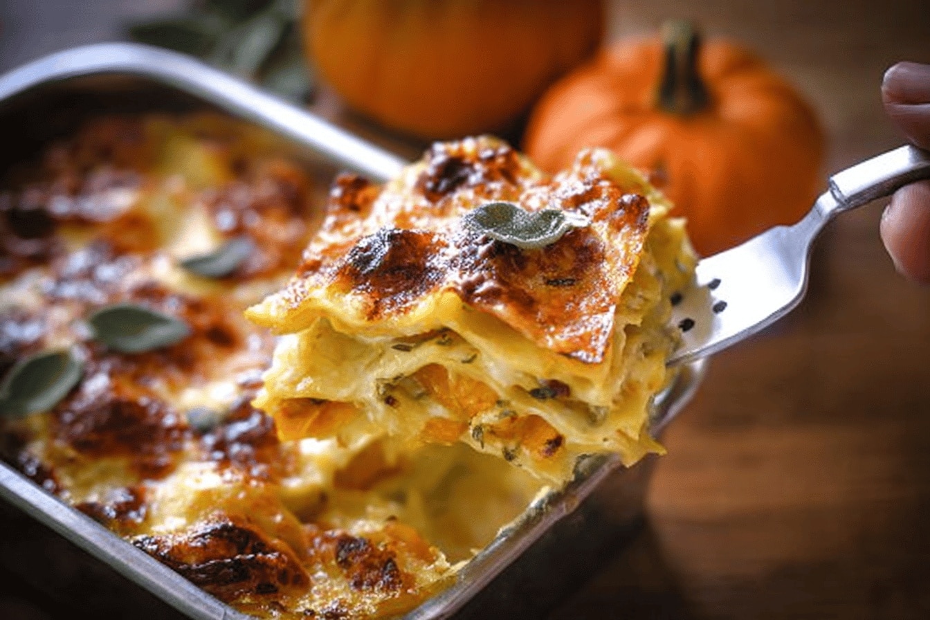 Lasagnes au fromage et à la courge butternut – Recette facile, saine et familiale