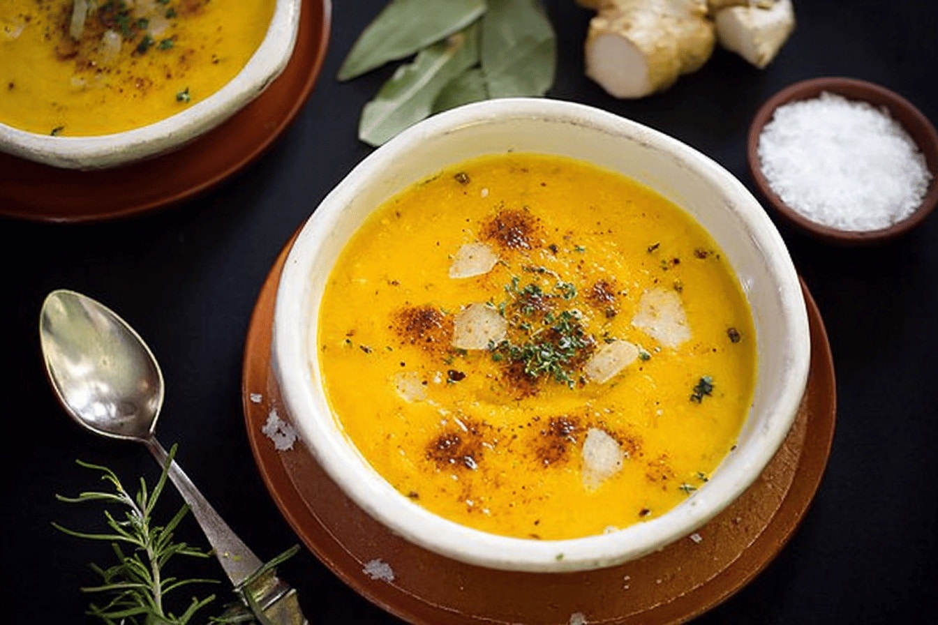 Soupe de potimarron, raclette et truffe – Recette facile, gourmande et réconfortante