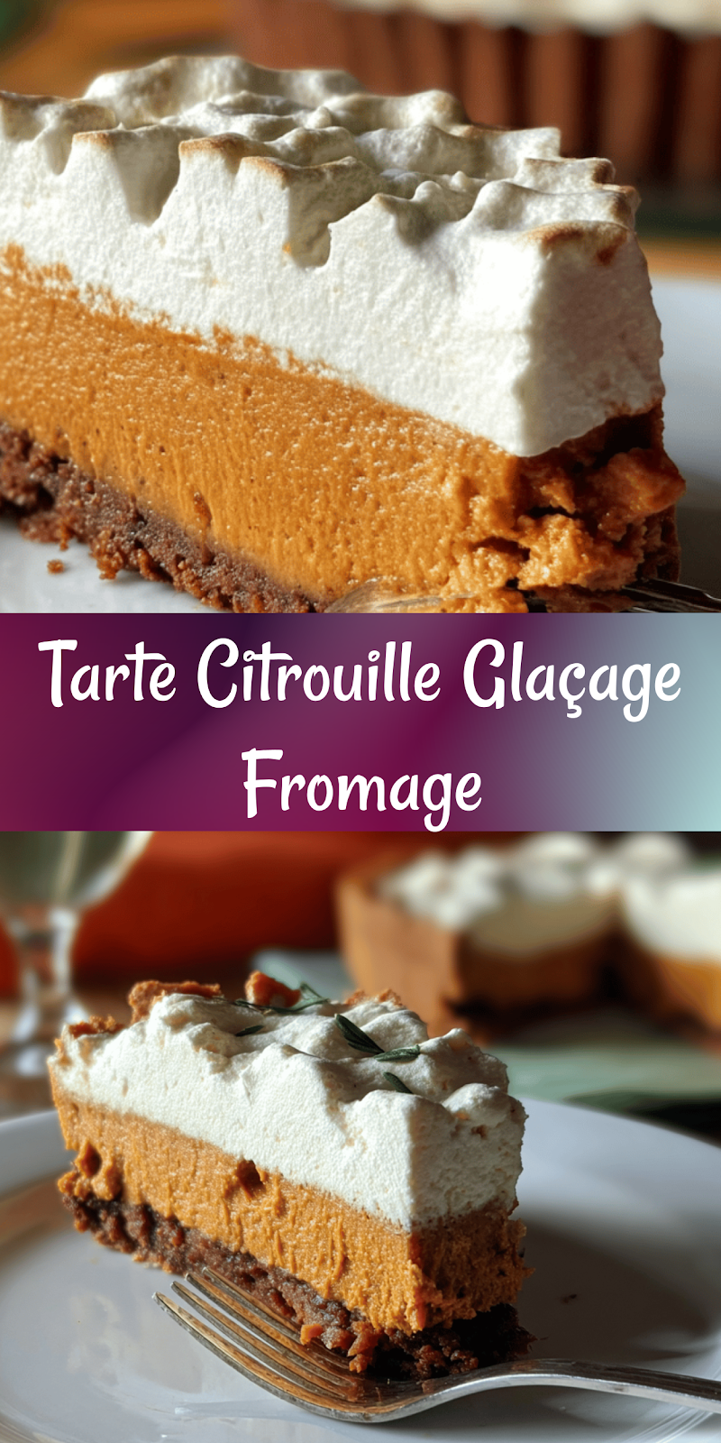Tarte à la Citrouille avec Cream Cheese Frosting – Recette Facile et Familiale