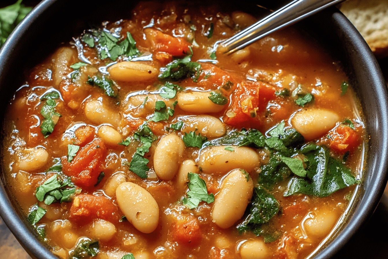 ragoût aux haricot blanc et tomate