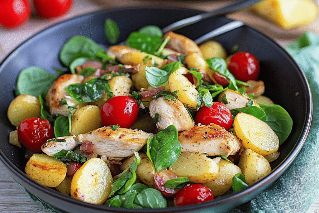 Salade poulet pommes de terre
