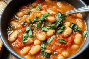 ragoût aux haricot blanc et tomate