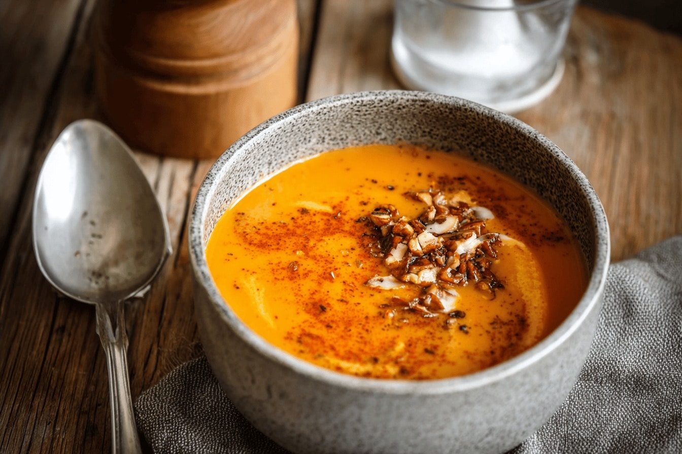 soupe courge patate douce carotte